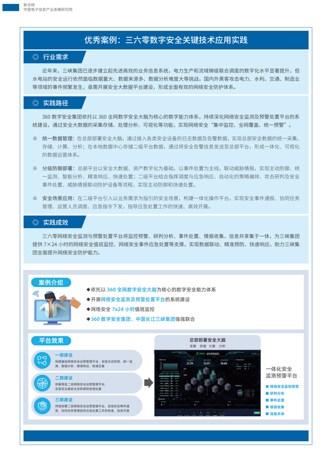 三峡集团数字安全关键技术应用实践入选“数字样板”工程优秀案例