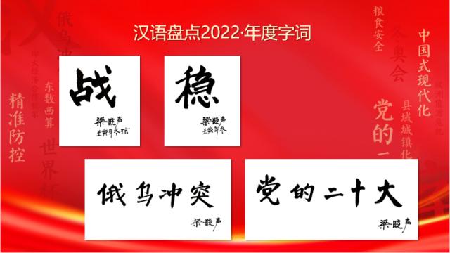 1220汉语盘点2022揭晓：”中国式现代化““新型实体企业”入选年度十大新词语