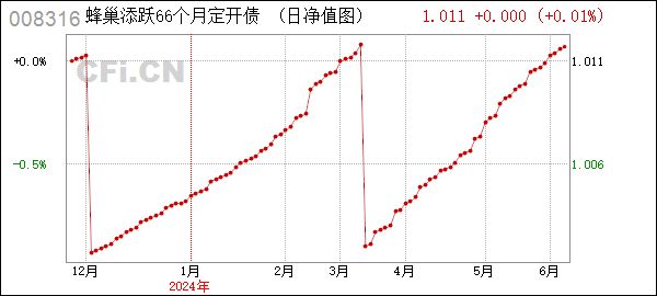 [分配]蜂巢添跃66个月定开债券 (008316): 蜂巢添跃66个月定期开放债券型证券投资基金非货币市场基金分红公告